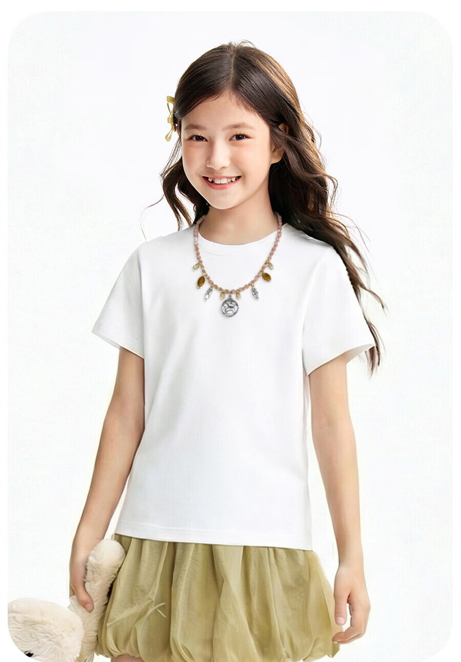 Annil Rainbow Parent-Child Short Sleeve T-Shirt for Boys and Girls 2026 Summer New Dopamine Collection 16